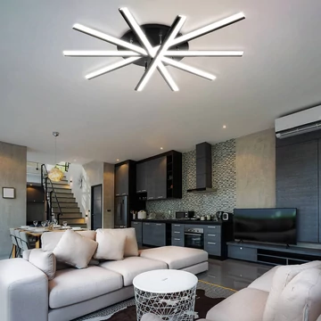 DOMENO ID-405 mennyezeti, oldalfali lámpa, 80W, fekete