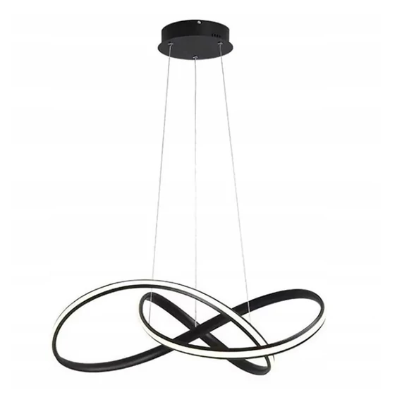 LEDLUX LX-917 függesztett mennyezeti lámpa, 44W, fekete