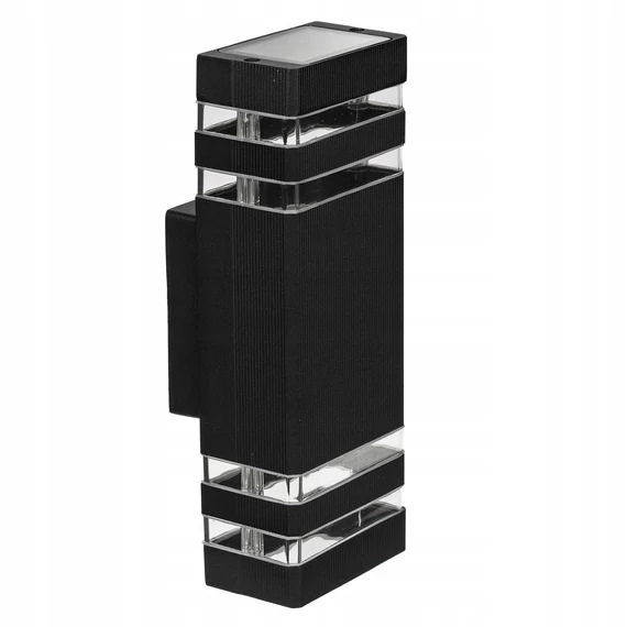 LEDLUX LX-9112-3 kültéri homlokzati lámpa,2xGU10, fekete