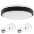 Kép 1/6 - LEDLUX LX-924-2 mennyezeti, oldalfali lámpa, 2xE27, fekete
