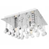 Kép 1/5 - LEDLUX LX-1009 kristály mennyezeti lámpa,3xE14, króm