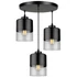 Kép 1/5 - LEDLUX LX-1276 függesztett mennyezeti lámpa,3xE27, fekete