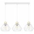 Kép 1/6 - LEDLUX LX-1346 függesztett mennyezeti lámpa,3xE27, fehér-arany