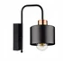 Kép 1/5 - LEDLUX LX-1033 oldalfalii lámpa,1xE27, fekete