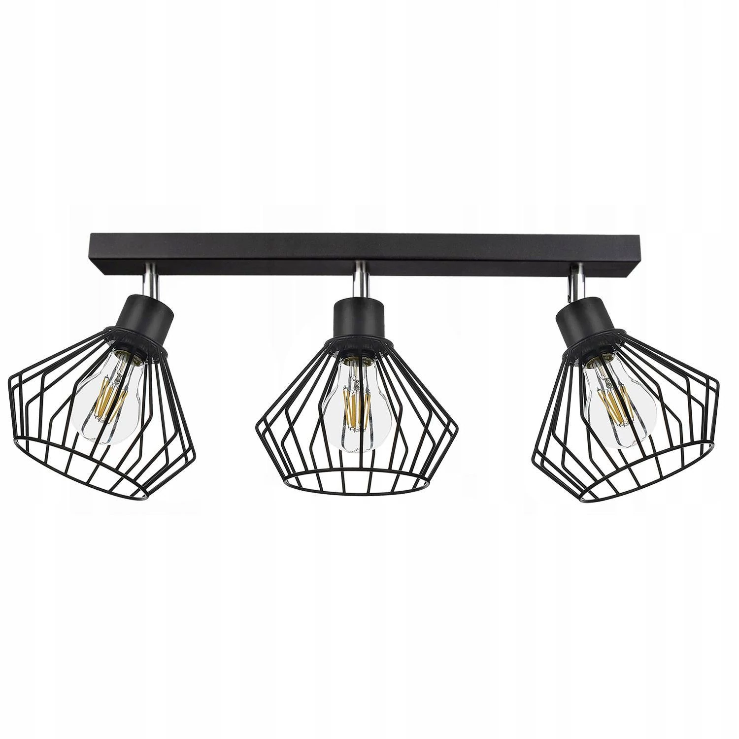 LEDLUX LX-1255 függesztett mennyezeti lámpa,3xE27, fekete