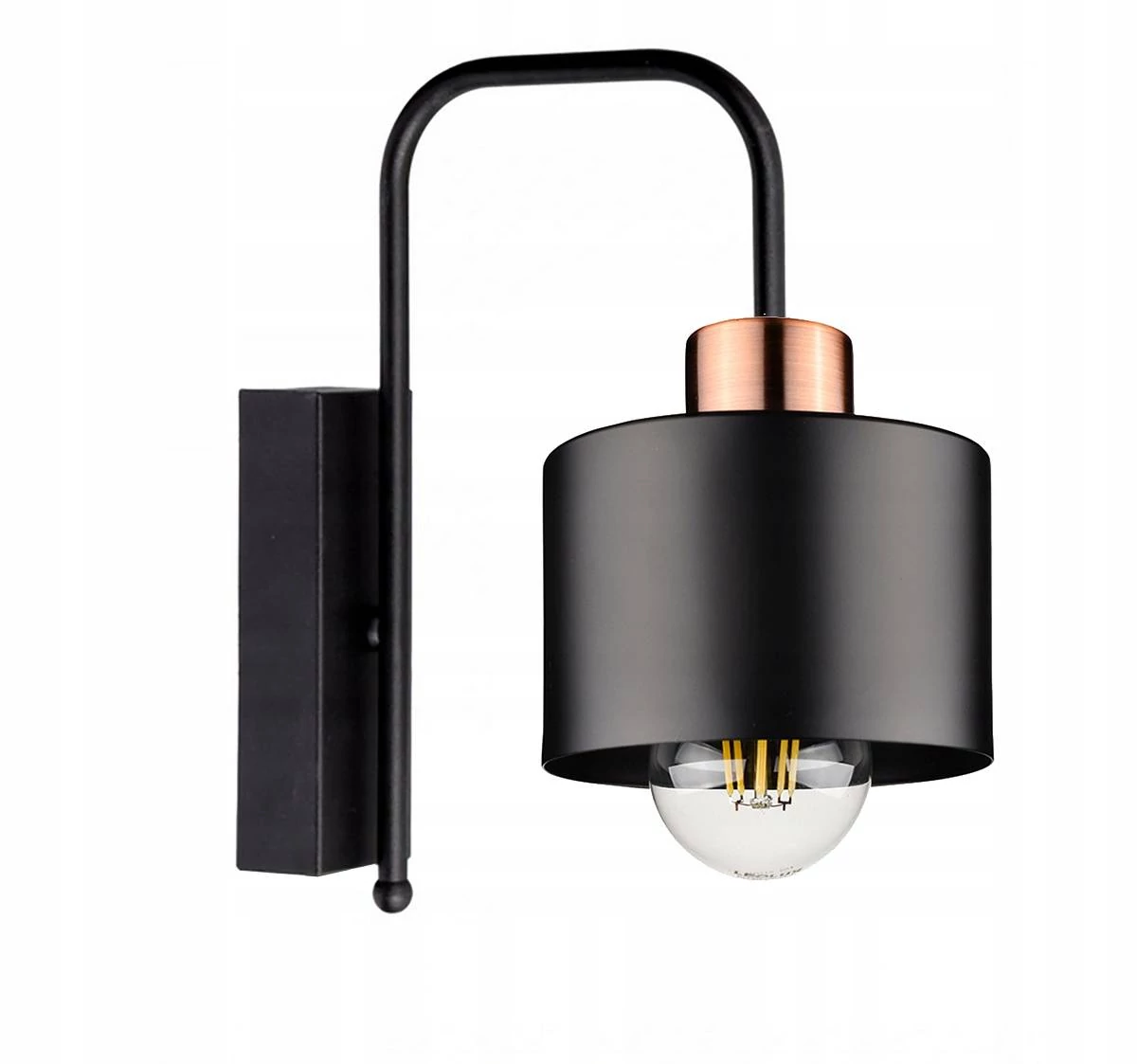 LEDLUX LX-1033 oldalfai lámpa,1xE27, fekete